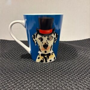 Dapper Dalmatian Dog Mug - Christopher Vine "The Mob" Porcelain Coffee Cup